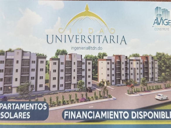 APARTAMENTOS DE VENTAS EN CIUDAD UNIVERSITARIA DE NAGUA