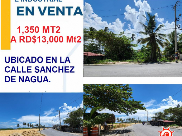 SOLAR DE VENTA EN EL MALECON DE NAGUA, PARA FINES DE DESARROLLO DE PROYECTOS COMERCIALES Y TURISTICOS