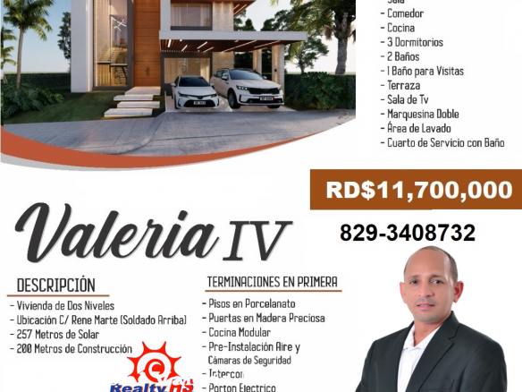 CASA MODERNA EN PLANO, CONFORTABLES, DE LUJOS DE VENTAS EN NAGUA.