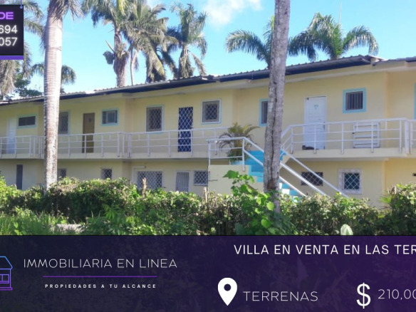VILLA A LA VENTA EN LAS TERRENAS POR 210 MIL DOLARES (NEGOCIABLE)