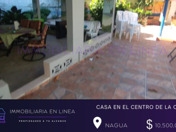 SE VENDE CASA EN CENTRO DE LA CIUDAD DE NAGUA