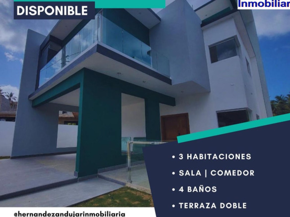 📌CASA MODERNA 🏠UBICADA EN CIUDAD UNIVERSITARIA, NAGUA 📍