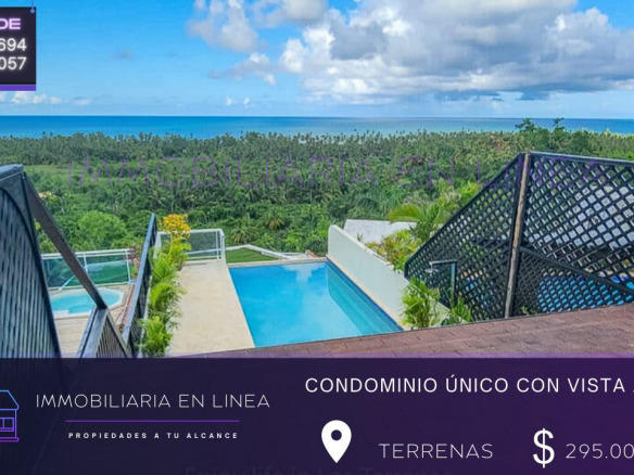 CONDOMINIO ÚNICO CON VISTA AL MAR