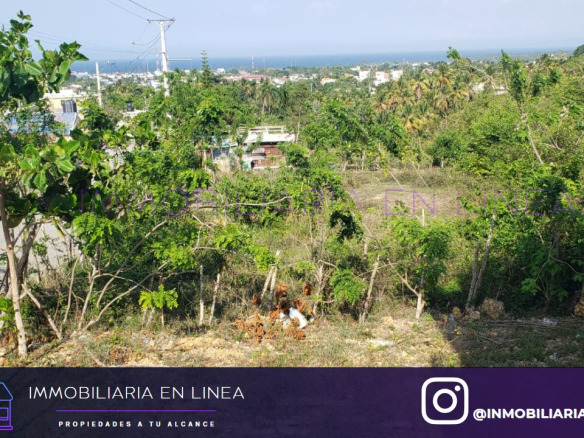 SOLAR CON VISTA AL MAR DE 700 METROS A 3800 PESOS X METRO (NEGOCIABLE) EN NAGUA MTS