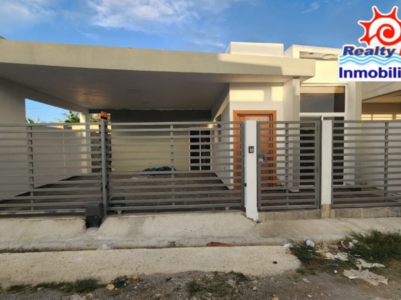 CASA DE VENTA EN NAGUA, URB. ALONZO, NUEVA, SITEMA DOMOTIZADO, – CONFOTABLE🖤🩶
