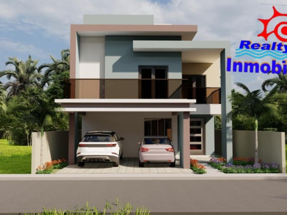 CASA DE 2 NIVELES DE VENTA EN PLANO EN LA URB ALONZO, NAGUA