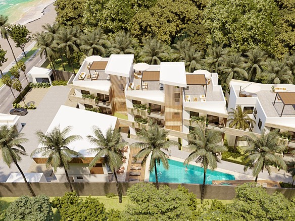 APARTAMENTOS CON VISTA AL MAR , EN PRIMERA LINEA DE PLAYA LAS TERRENAS.