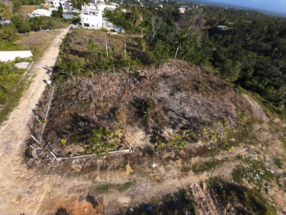 Solar con Vista al Mar, de Venta en La parte Alta de Nagua, de 1,050 Mts2