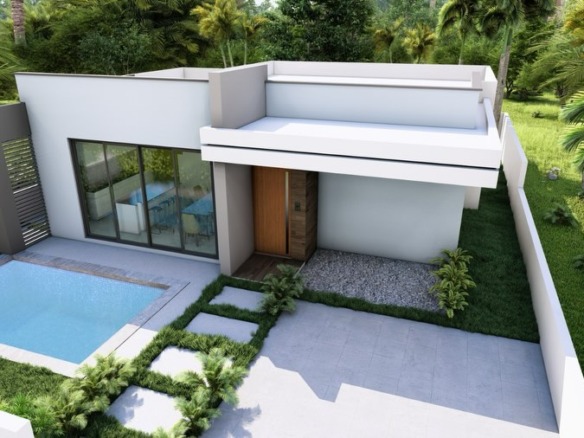 Casa de Venta en Nagua, Con Piscina, Confortable y Terminacion en 1era