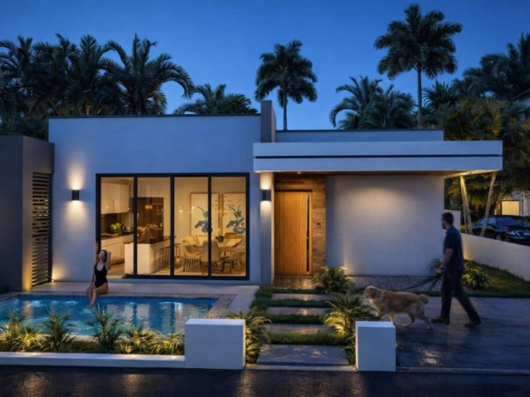 CASA EN PLANO EN EL RESIDENCIAL RH, NAGUA MARIA TRINIDAD SANCHEZ