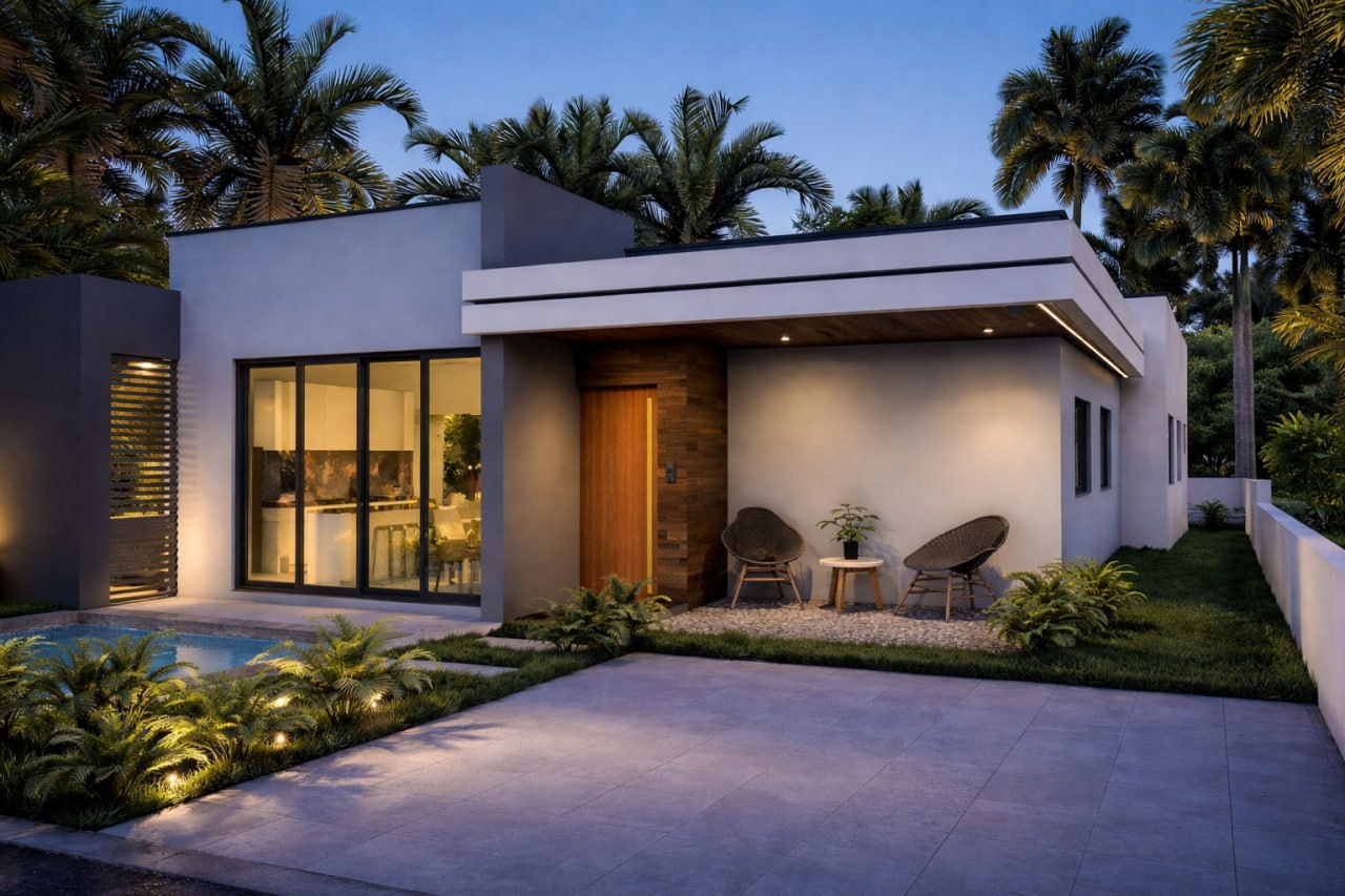 CASA EN PLANO EN EL RESIDENCIAL RH, NAGUA MARIA TRINIDAD SANCHEZ