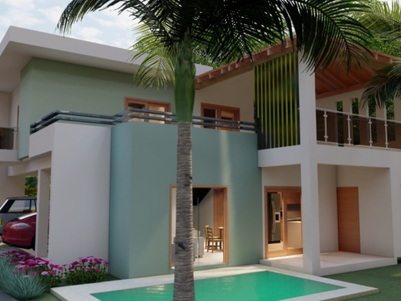 CASA EN PLANO EN VENTA EN CERROS DE LA BAHIA, NAGUA MARIA TRINIDAD SANCHEZ.